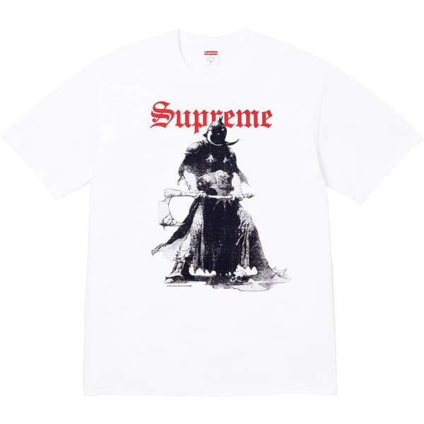 Supreme Frank Frazetta Destruction Tee - White (front)