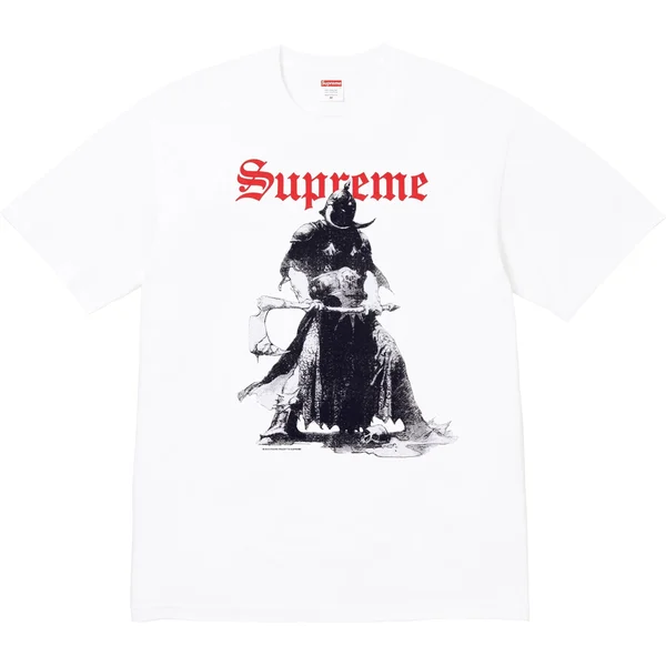 Supreme Frank Frazetta Destruction Tee - White (front)