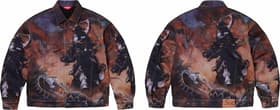 Supreme Frank Frazetta Faux Shearling Lined Trucker Jacket Multicolor