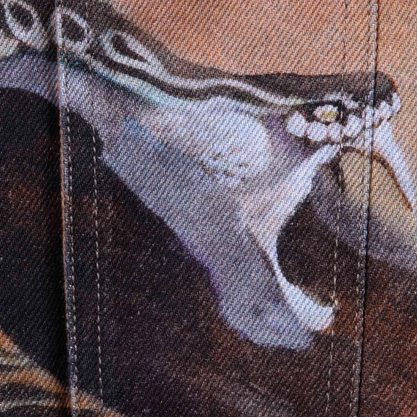 Supreme Frank Frazetta Faux Shearling Lined Trucker Jacket - Multicolor (front)