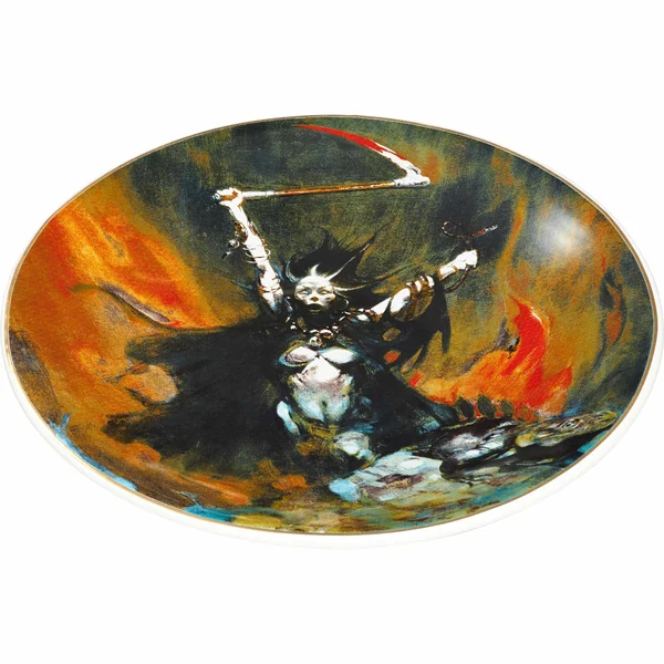 Supreme Frank Frazetta Large Plate - Woman With Scythe (front)