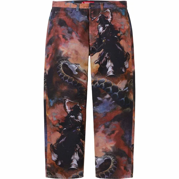 Supreme Frank Frazetta Loose Fit Jean - Multicolor (front)