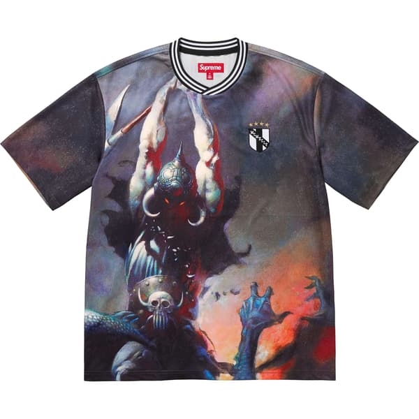 Supreme Frank Frazetta Soccer Jersey - Death Dealer (front)