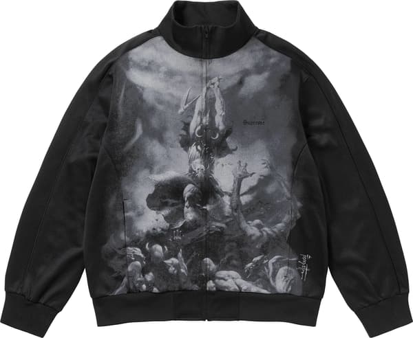 Supreme Frank Frazetta Track Jacket - Black (front)