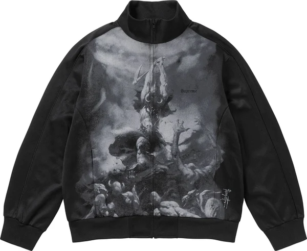 Supreme Frank Frazetta Track Jacket - Black (front)