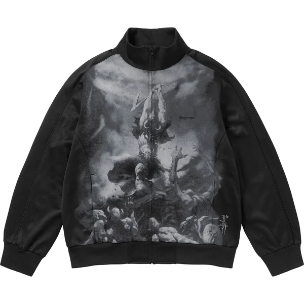 Supreme Frank Frazetta Track Jacket - Black (front)