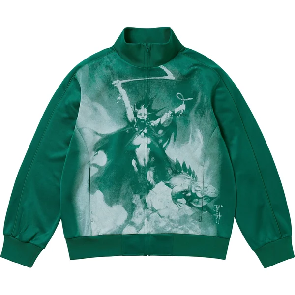 Supreme Frank Frazetta Track Jacket - Dark Green (front)