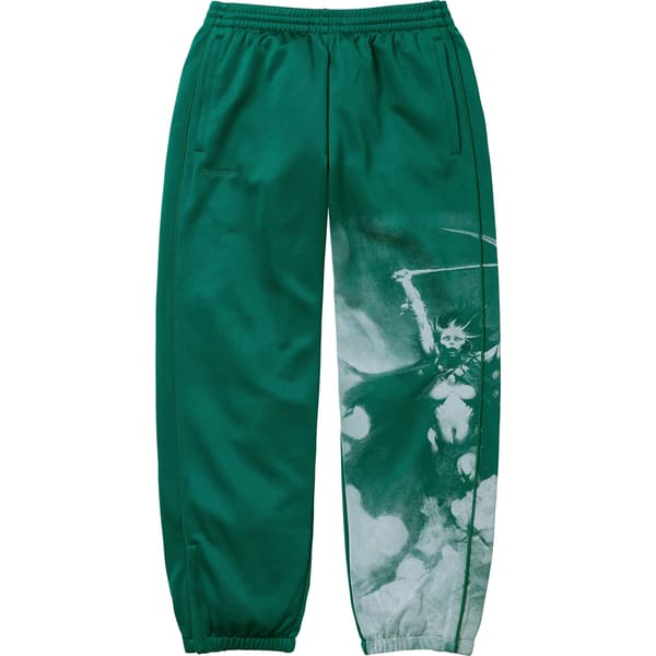 Supreme Frank Frazetta Track Pant - Dark Green (front)