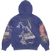 Supreme Frank Frazetta Zip Up Hooded Sweatshirt - Washed Navy (front)