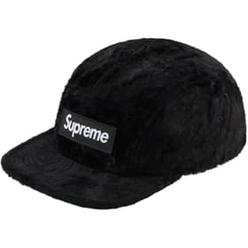 Supreme GOODENOUGH Crushed Rayon Pile Camp Cap Black