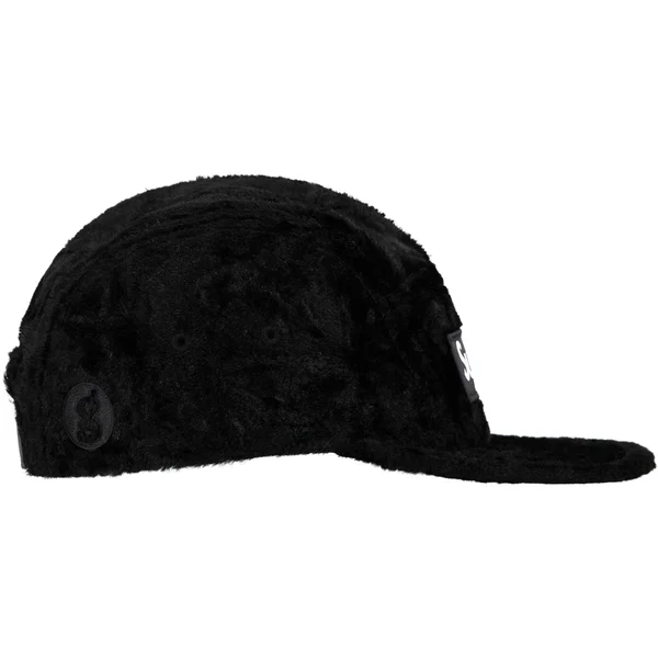 Supreme GOODENOUGH Crushed Rayon Pile Camp Cap - Black (front)