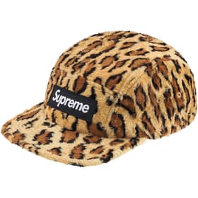Supreme GOODENOUGH Crushed Rayon Pile Camp Cap Leopard