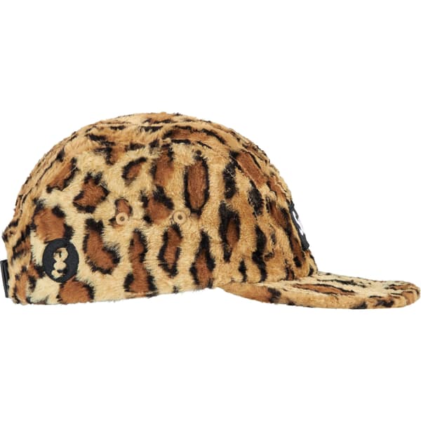 Supreme GOODENOUGH Crushed Rayon Pile Camp Cap - Leopard (front)