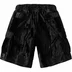 Supreme GOODENOUGH Crushed Rayon Pile Cargo Short - Black (front)