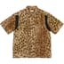 Supreme GOODENOUGH Crushed Rayon Pile S/S Shirt - Leopard (front)
