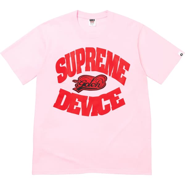 Supreme GOODENOUGH Device Tee - Light Pink (front)
