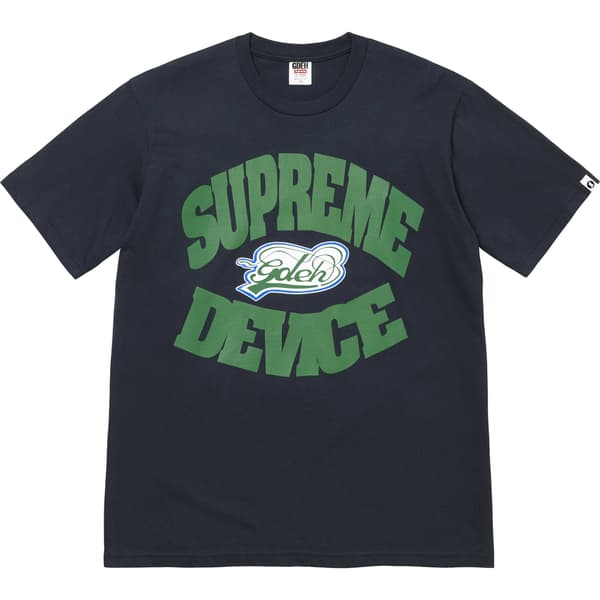 Supreme GOODENOUGH Device Tee - Navy (front)