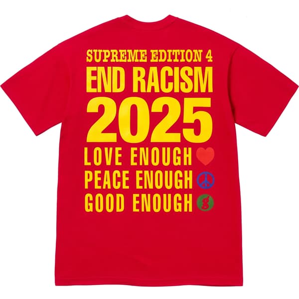 Supreme GOODENOUGH End Racism Tee - Red (front)