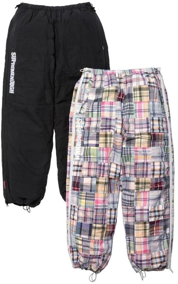 Supreme GOODENOUGH Patchwork Madras Full Zip Track Pant - Product Image