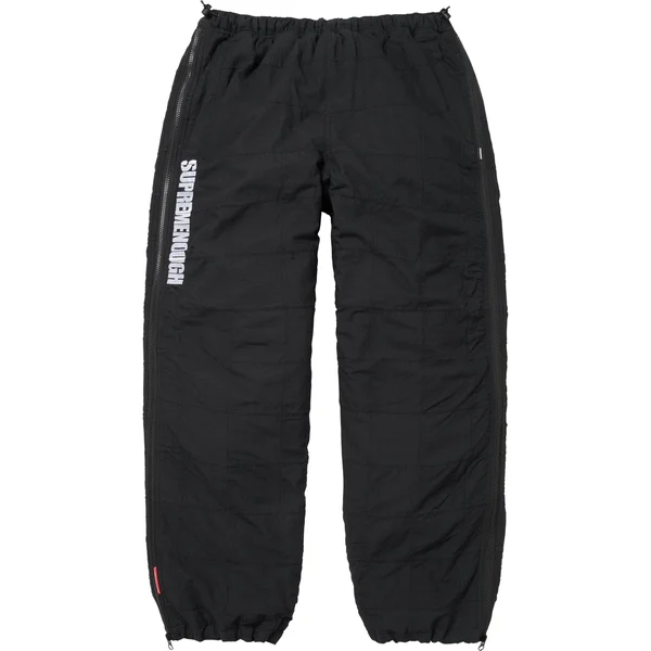 Supreme GOODENOUGH Patchwork Madras Full Zip Track Pant - Black (front)