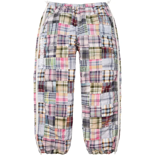 Supreme GOODENOUGH Patchwork Madras Full Zip Track Pant - Multicolor (front)