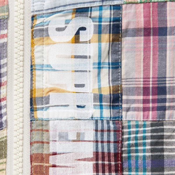Supreme GOODENOUGH Patchwork Madras Full Zip Track Pant - Multicolor (front)