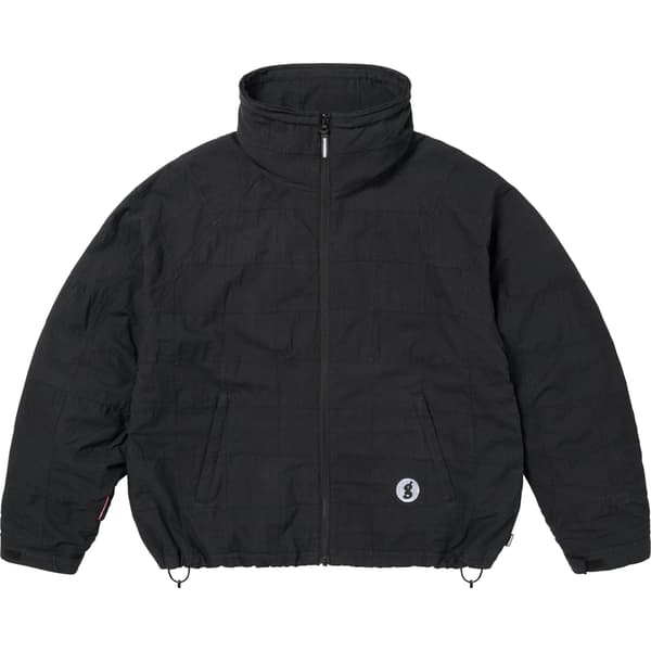 Supreme GOODENOUGH Patchwork Madras Hooded Jacket - Black (front)
