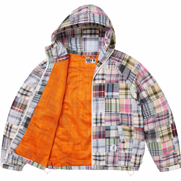 Supreme GOODENOUGH Patchwork Madras Hooded Jacket - Multicolor (front)