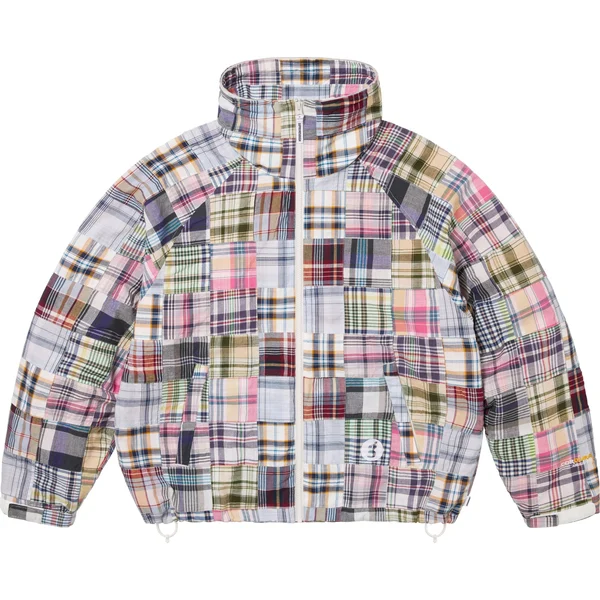 Supreme GOODENOUGH Patchwork Madras Hooded Jacket - Multicolor (front)
