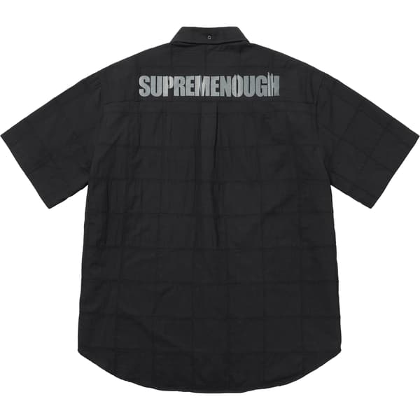 Supreme GOODENOUGH Patchwork Madras S/S Shirt - Black (front)