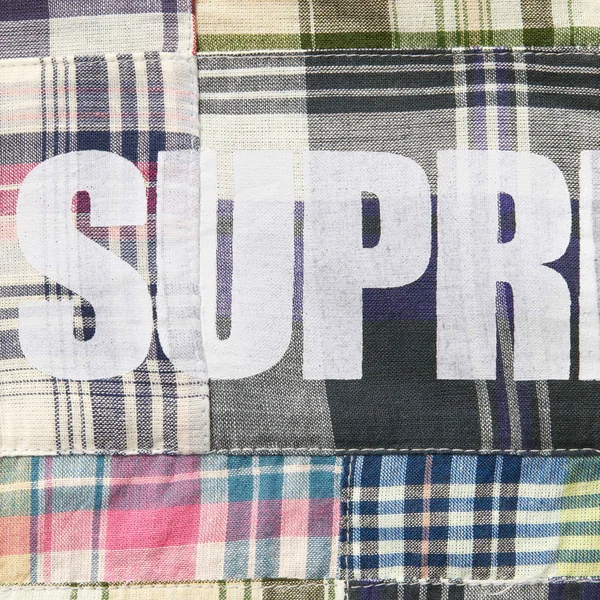 Supreme GOODENOUGH Patchwork Madras S/S Shirt - Multicolor (front)