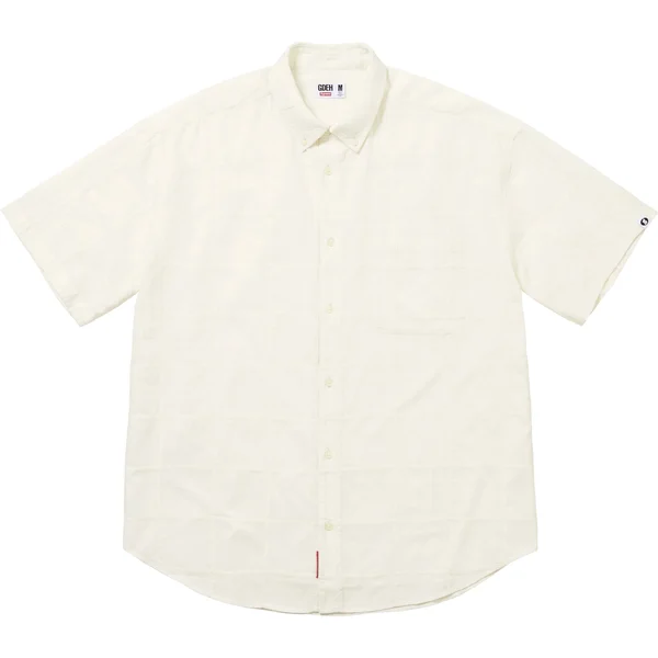 Supreme GOODENOUGH Patchwork Madras S/S Shirt - White (front)