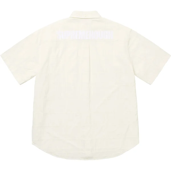 Supreme GOODENOUGH Patchwork Madras S/S Shirt - White (front)