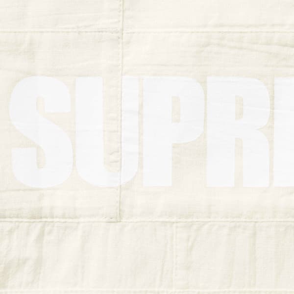 Supreme GOODENOUGH Patchwork Madras S/S Shirt - White (front)