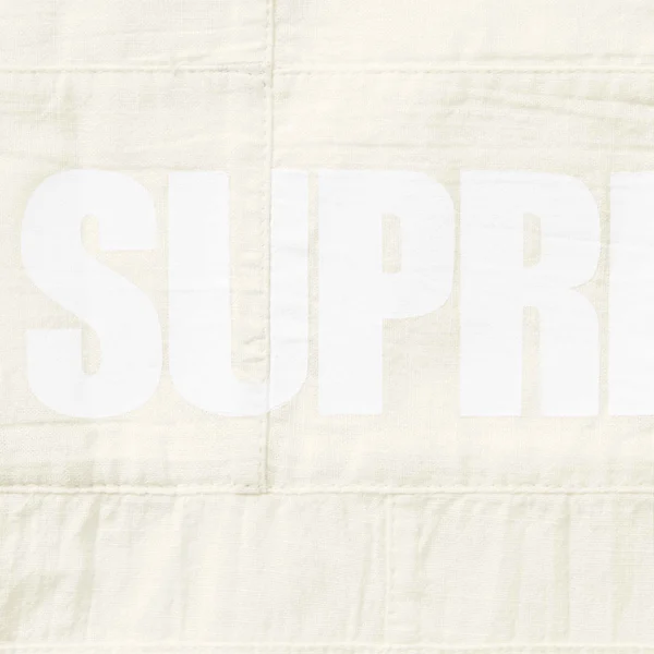 Supreme GOODENOUGH Patchwork Madras S/S Shirt - White (front)