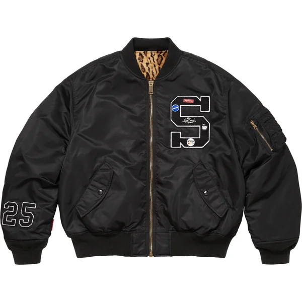 Supreme GOODENOUGH Reversible MA-1 - Black (front)