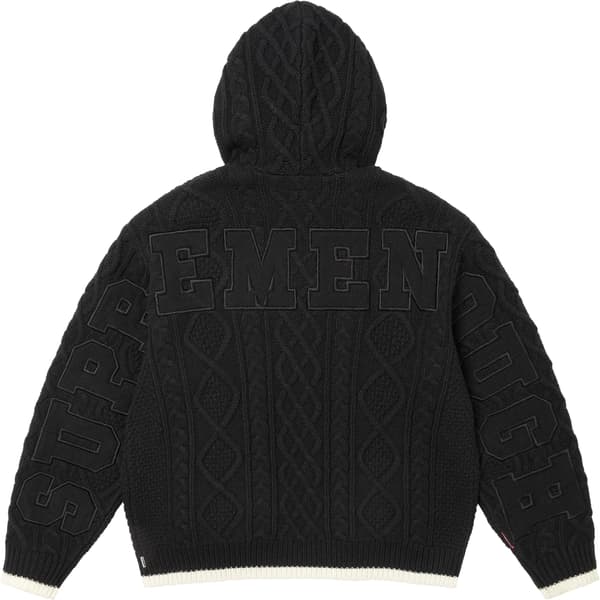 Supreme GOODENOUGH Zip Up Hooded Sweater - Black (front)