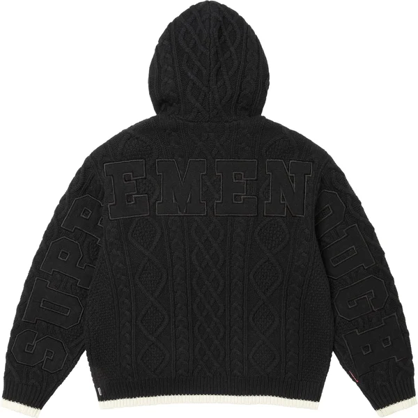 Supreme GOODENOUGH Zip Up Hooded Sweater - Black (front)