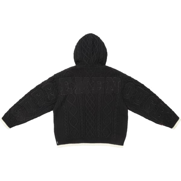 Supreme GOODENOUGH Zip Up Hooded Sweater - Black (front)