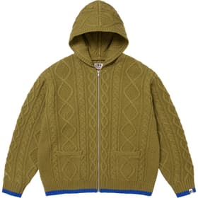 Supreme GOODENOUGH Zip Up Hooded Sweater Olive
