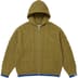 Supreme GOODENOUGH Zip Up Hooded Sweater - Olive (front)