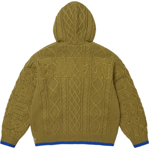 Supreme GOODENOUGH Zip Up Hooded Sweater - Olive (front)
