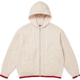Supreme GOODENOUGH Zip Up Hooded Sweater Stone