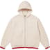Supreme GOODENOUGH Zip Up Hooded Sweater - Stone (front)