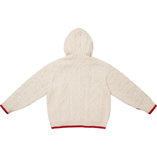 Supreme GOODENOUGH Zip Up Hooded Sweater - Stone (front)