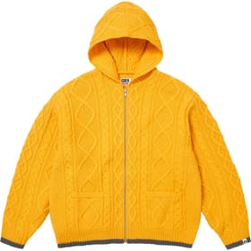 Supreme GOODENOUGH Zip Up Hooded Sweater Yellow