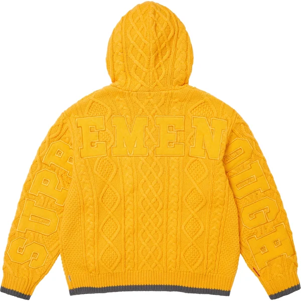 Supreme GOODENOUGH Zip Up Hooded Sweater - Yellow (front)