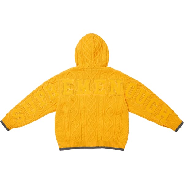 Supreme GOODENOUGH Zip Up Hooded Sweater - Yellow (front)