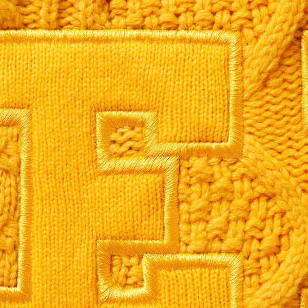 Supreme GOODENOUGH Zip Up Hooded Sweater - Yellow (front)