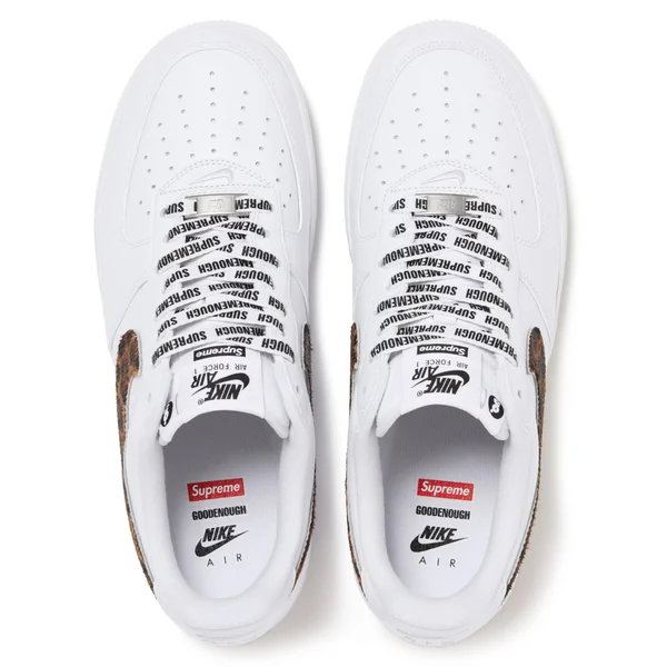 Supreme GOODENOUGH Nike Air Force 1 Low - White (front)